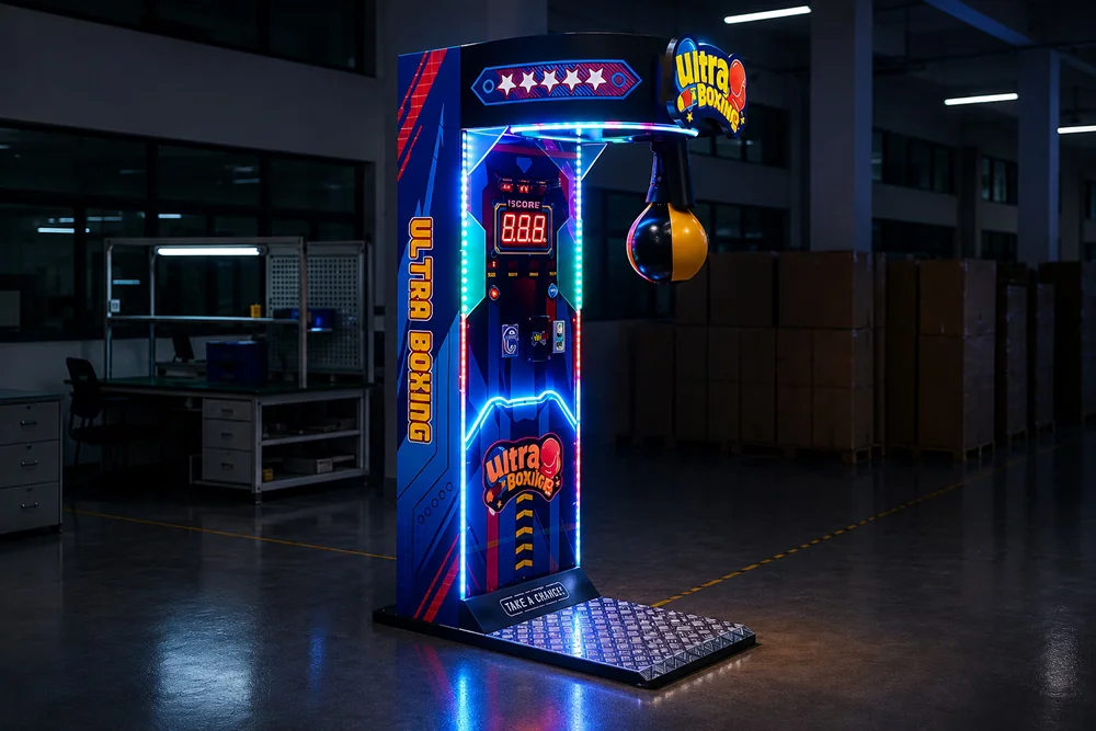LED arcade boxing machine