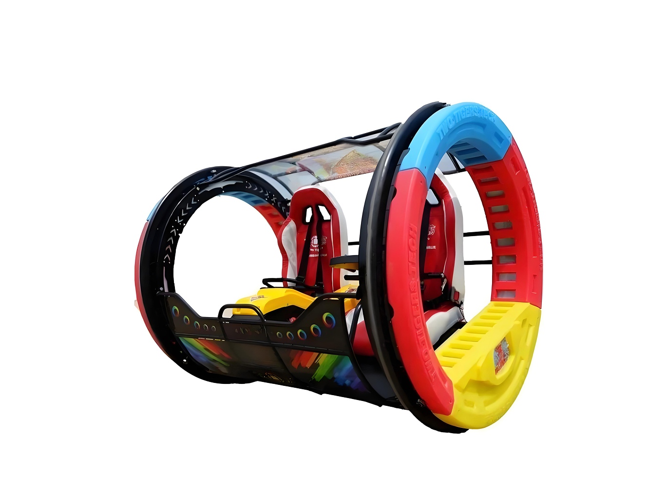 360° Rolling Amusement Car (Dual-Seat) commercial model for Malaysia arcade venues