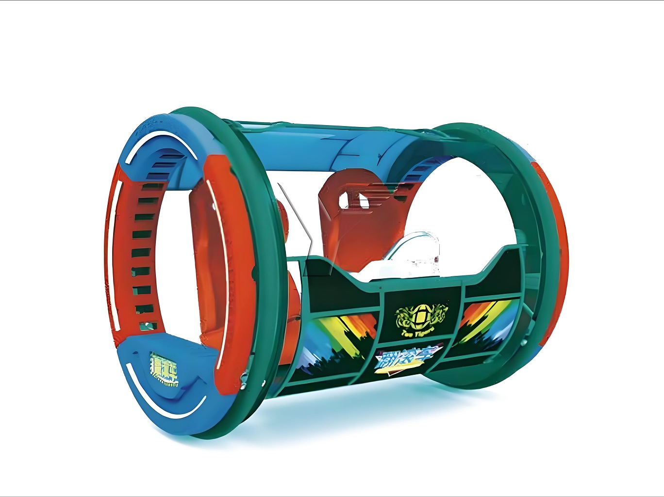 Crazy Car 360° Dual-Ring Gyro Ride commercial model for Malaysia arcade venues