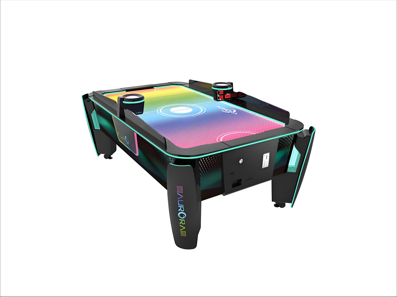 Interactive Coin-Operated Air Hockey Table | RGB LED & Digital Scoreboard commercial model for Malaysia arcade venues