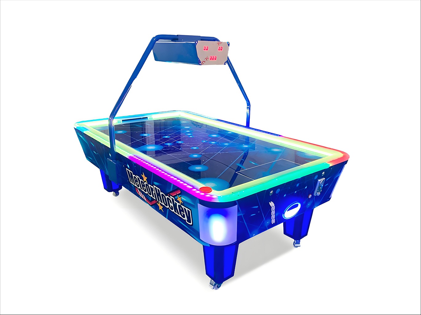 Meteor LED Coin-Operated Air Hockey Table – Commercial Arcade Game commercial model for Malaysia arcade venues