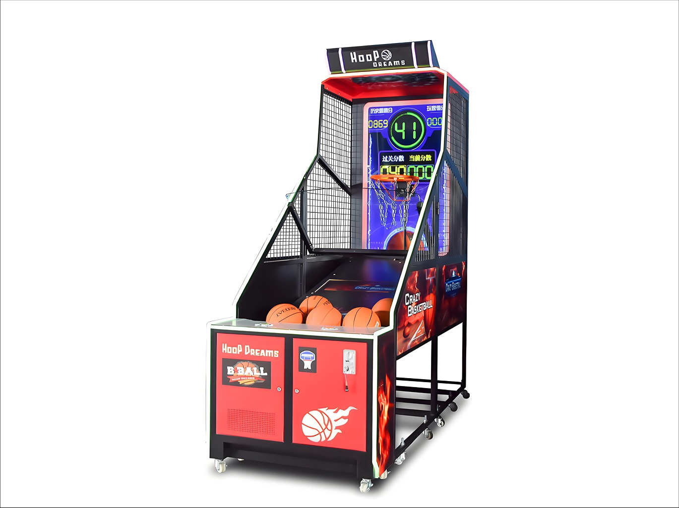 Commercial Arcade Basketball Game Machine | Coin-Operated Hoop Shooter commercial model for Malaysia arcade venues