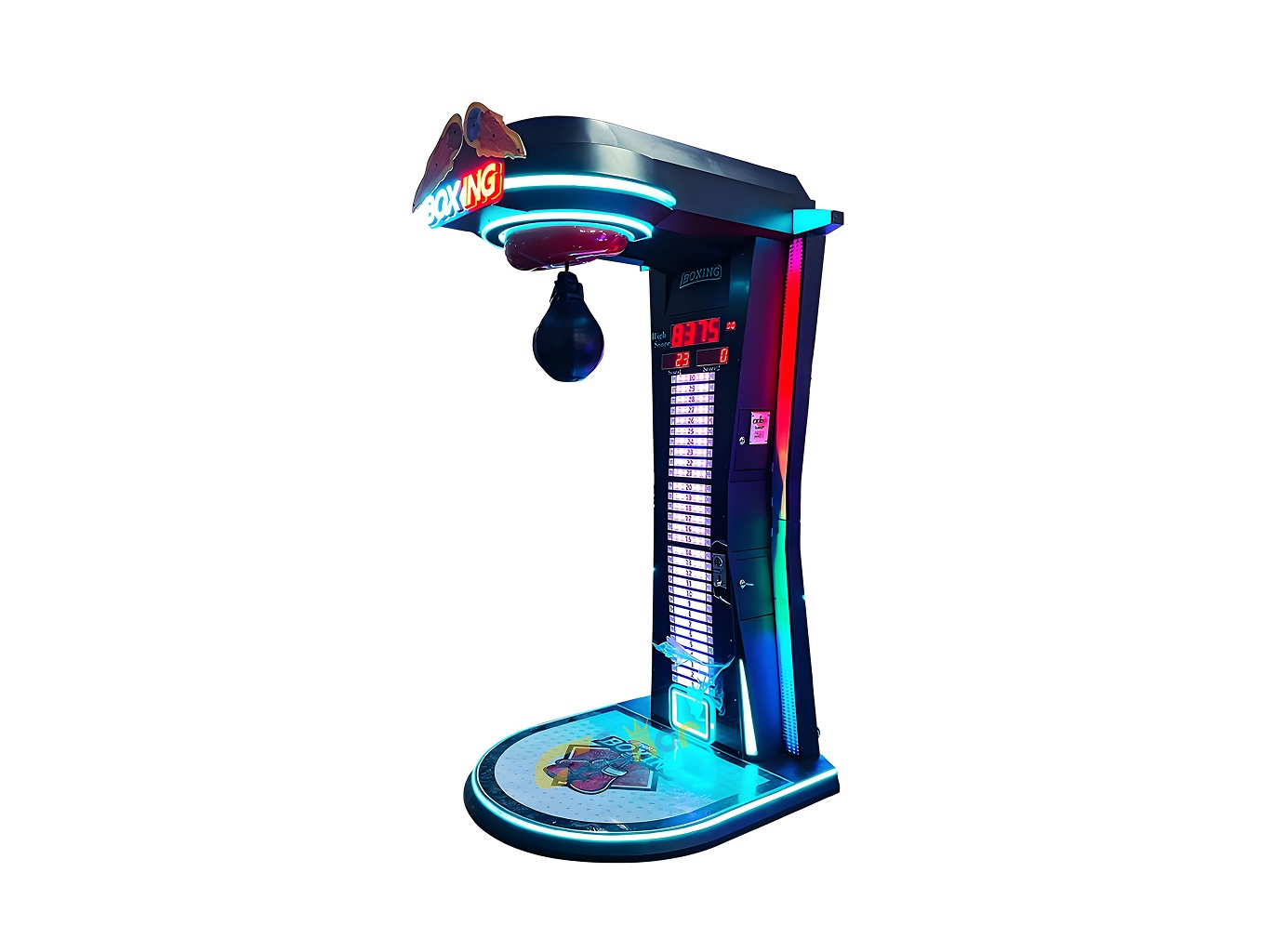 Coin-Operated Boxing Punch Machine commercial model for Malaysia arcade venues