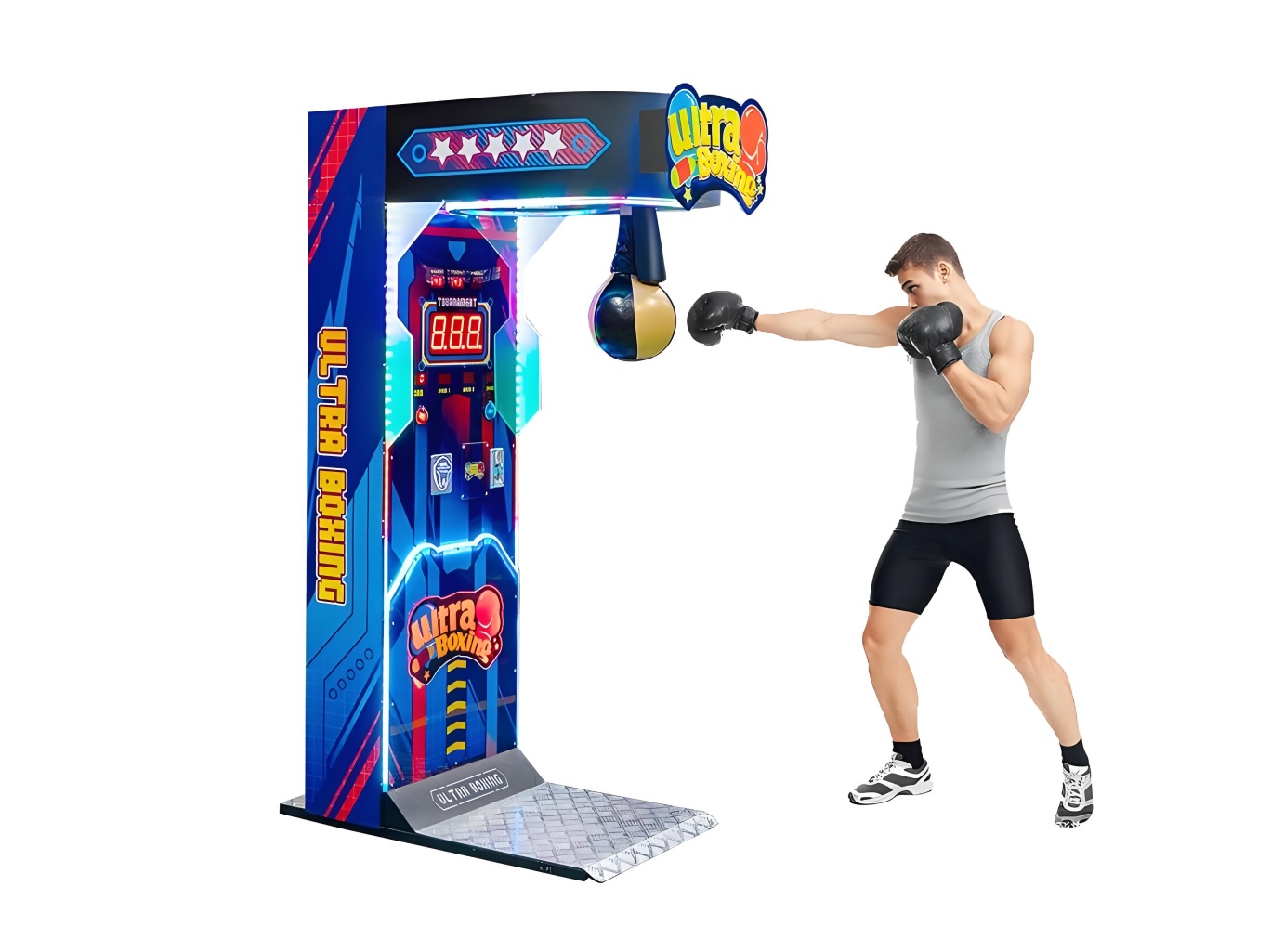 Ultra Boxing Punching Machine commercial model for Malaysia arcade venues