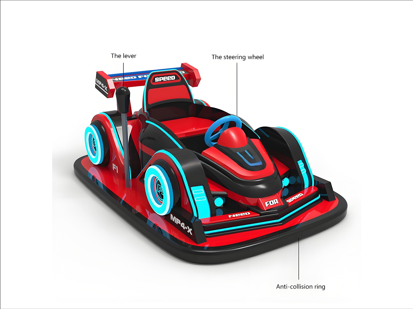 LED Drift Bumper Car for Plazas & Indoor Parks | Amusement Supplier commercial model for Malaysia arcade venues