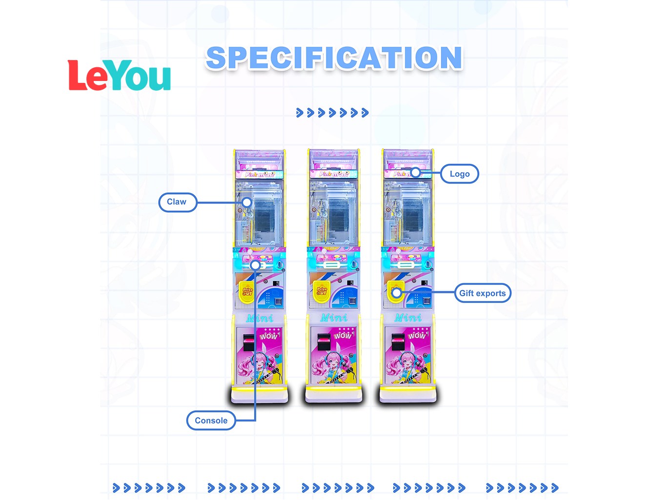 Mini Claw Crane Machine for Sale | Coin Operated Small Toy Vending Machine Supplier commercial model for Malaysia arcade venues