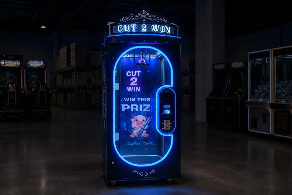 Cut to win prize machine