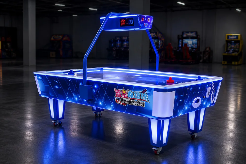 LED air hockey table