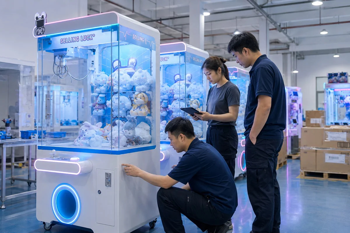 Claw machine factory inspection